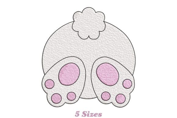 Adorable Bunny Bum: A Charming Embroidery Design for Personalized Gifts