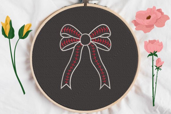 Cute Baseball Bow: A Practical Embroidery Design for Holiday and Everyday Projects