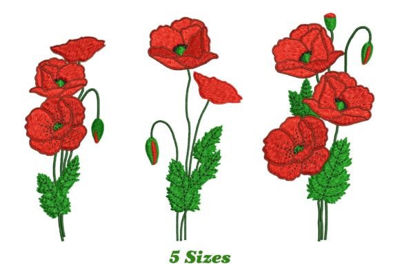 Delightful Poppy Flowers: A Designer’s Review for Gift Embroidery