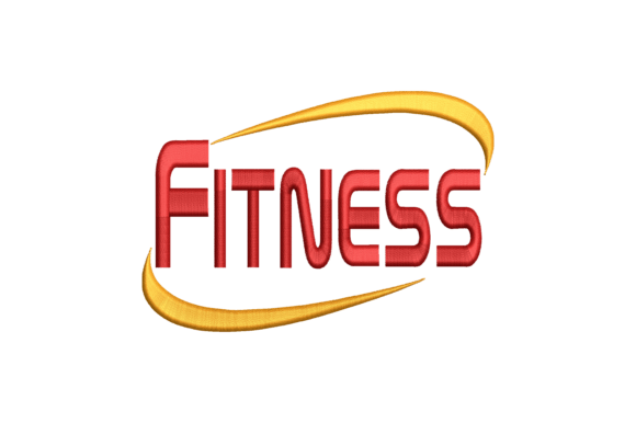Fitness: A Charming Embroidery Design for Boutique Sweatshirts