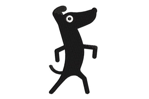 Funny Dancing Dog: A Joyful Addition to Seasonal Embroidery Collections