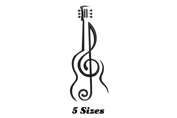 Guitar Music Embroidery Design Review
