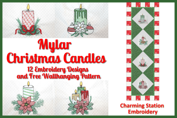 Mylar Christmas Candles: A Sparkling Embroidery Review