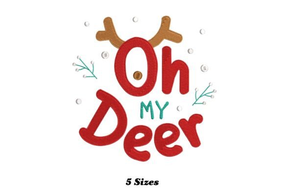 Oh My Deer Christmas: A Festive Addition for Small Embroidery Businesses