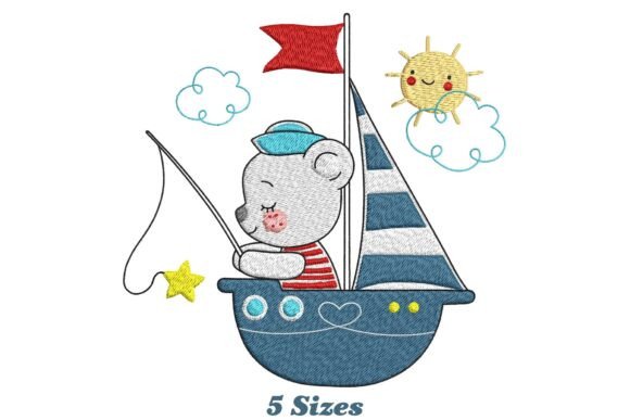 Sailing Bear Fishing: A Charming Touch for Handmade Gifts