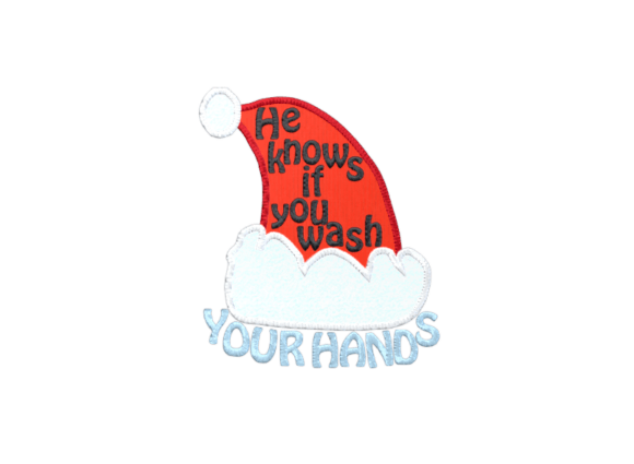 Santa Knows: A Festive Appliqué for Holiday Crafters