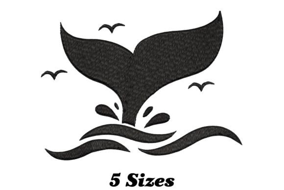 Whale Tail: A Cheerful Embroidery Design for Everyday Projects